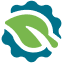 Ecological sustainability gear icon